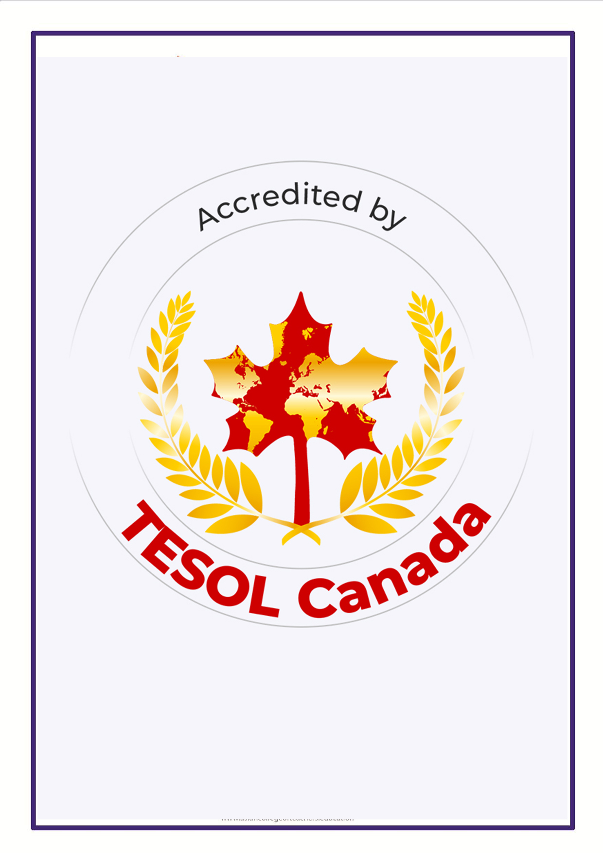 ACT Accredited by TESOL Canada